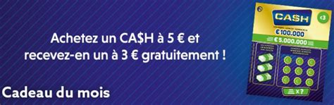 lottery club cadeau du mois.